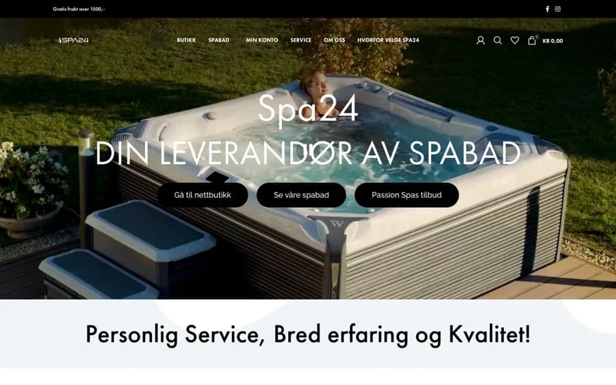 The Spa24 web shop